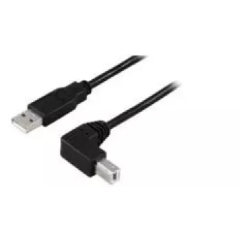 Microconnect USBAB2ANGLE10 USB-Kabel 10 m USB A USB B Schwarz