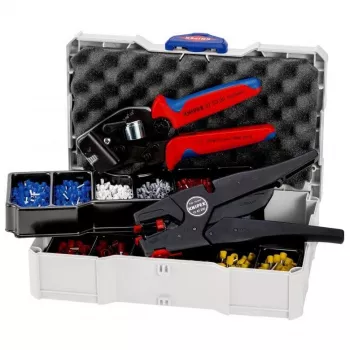 Knipex Crimp-Set 97 90 16, mit Crimpzange und Abisolierzange,