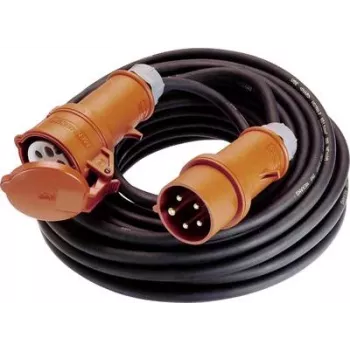 Stromverlängerungskabel AS Schwabe 60595, 5 m Kabel, 1 AC-Steckdose, IP44-Schutz, innen/außen