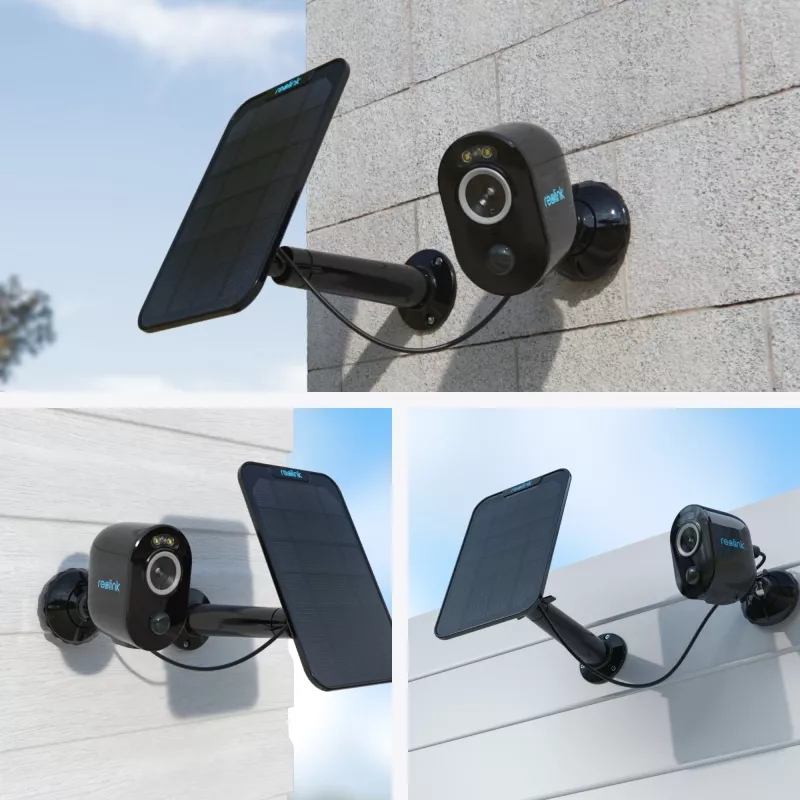 Reolink Argus Series B330 Wi-Fi-Überwachungskamera Schwarz 5MP (2880x1616), batteriebetrieben, IP65-Wetterschutz, Nachtsicht in Farbe, intelligente Erkennung