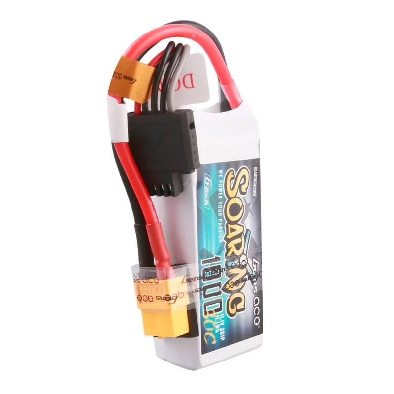 Battery Gens ace Soaring 1000mAh 11,1V 30C 3S1P Lipo Pack