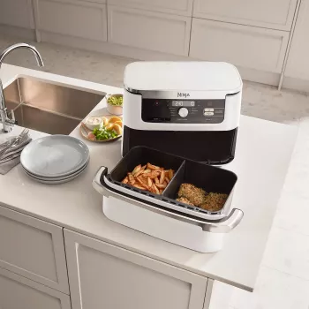 Heißluftfritteuse Ninja AF500EUWH Doppel 10,4 L