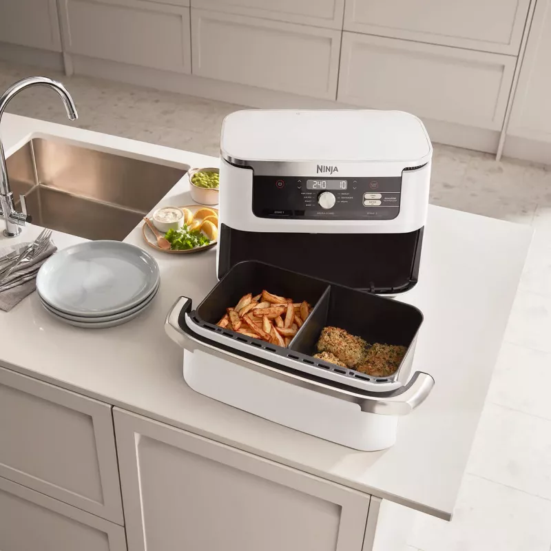 Heißluftfritteuse Ninja AF500EUWH Doppel 10,4 L