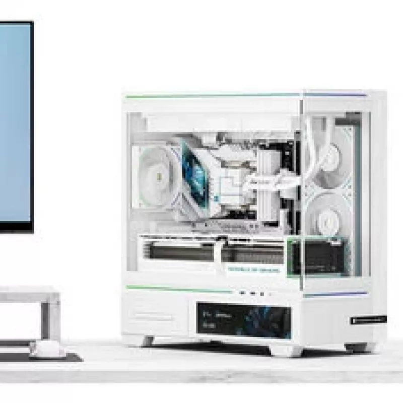 Thermalright TL-M10 Vision PC-Gehäuse, Mini-Gehäuse, mATX, RGB, gehärtetes Glas – Weiß