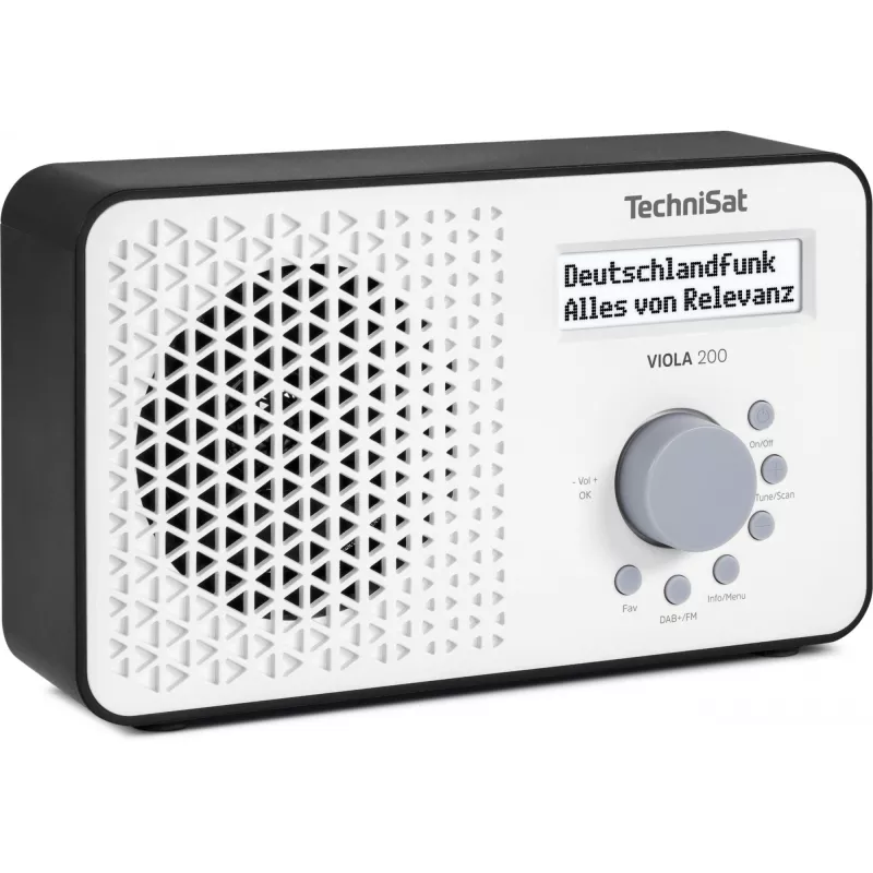 TV-Empfänger TECHNISAT VIOLA 200 weiß/schwarz HD DVB‑S2