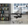 Bürostuhl top e shop DORY SZARY — gepolsterte Sitzfläche, Netzrückenlehne, 650×620 mm, Höhe bis 122 cm