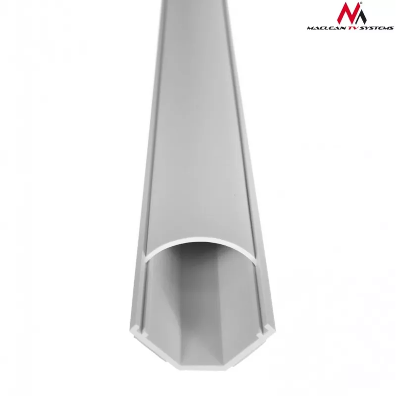 Kabelkanal flexibel MACLEAN MCTV-575 für Boden, weiß, 1,5 m, Breite 43 mm, Höhe 2,3–3,2 cm
