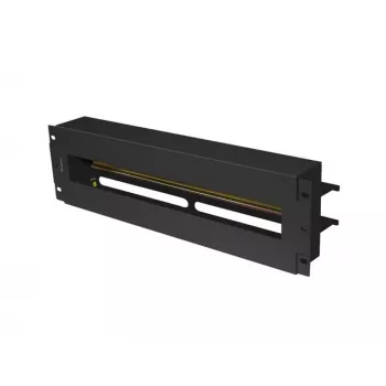 Kabelmanagement-Panel Lanberg AK-VDP103-B Stahl Schwarz 482,5 mm