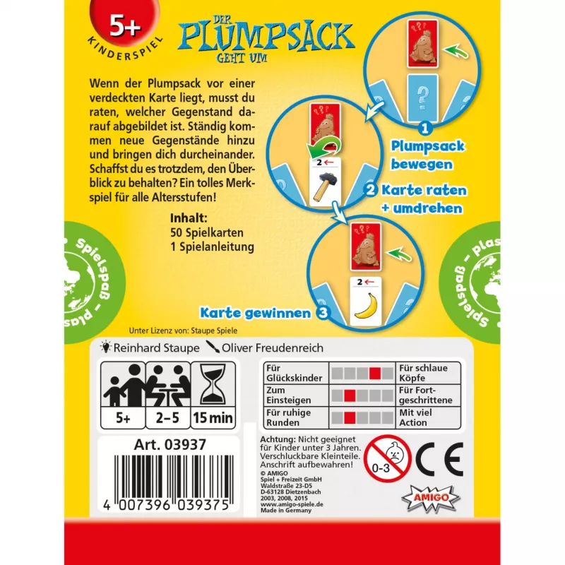 Der Plumpsack geht um, Memory Game
