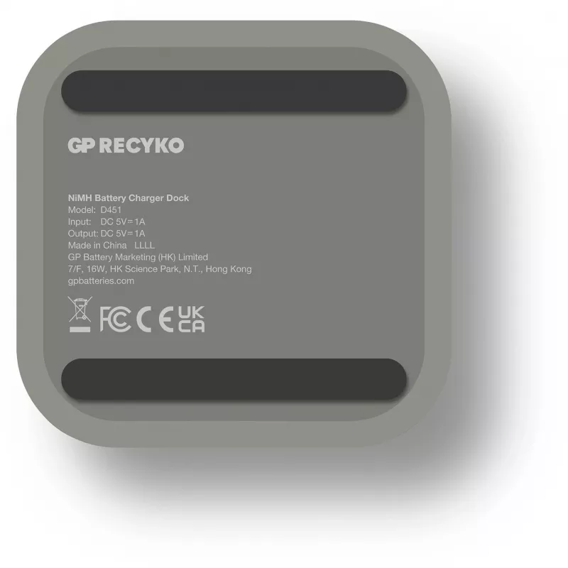 Batterieladegerät-Dockingstation GP M452 für NiMH Micro AAA, Mignon AA Akkus