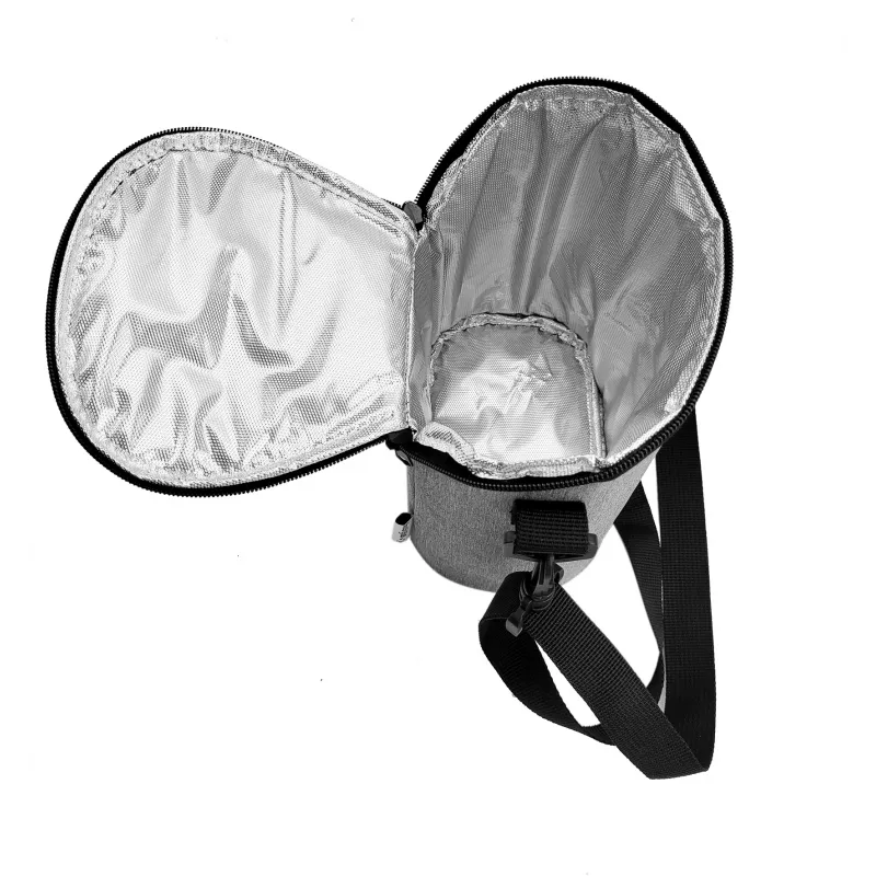 Thermotasche Olympia BT 50 — schwarz/grau, Reißverschluss, 225×170×110 mm