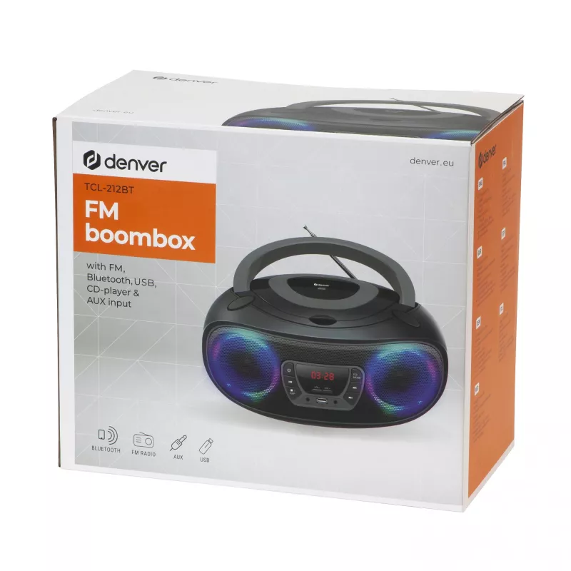 Tragbarer CD-Player Denver TCL-212BT GRAU