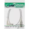Microconnect USBAB5ANGLED-L USB-Kabel USB 2.0 5 m USB A USB B Weiß