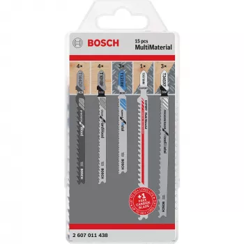 Bosch 2 607 011 438 Stich-/Kurvenhub-/Säbelsägeblatt Stichsägeblatt Carbide 15 Stk.