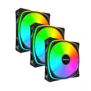 MONTECH AX120 PRO Schwarz 120mm ARGB 3er-Pack