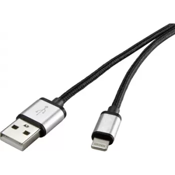 Lightning-Kabel Renkforce 1323109 0,5 m für iPod iPad iPhone, 0,5 m Länge