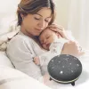 Tragbarer Lautsprecher MANTA SPK03-GR Szumi-GO — grün, Bluetooth, Baby-Schlafgeräusche, Timer, RGB-Hintergrundbeleuchtung, 12,5×7,5×12,5 cm