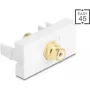 Cinch-Stecker DELOCK Easy 45 Modell 90861, vergoldet