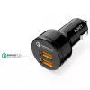 CC-T8 ultraschneller Autoladegerät 2xUSB 3.0 6A 36W + Micro-USB-Kabel 1m