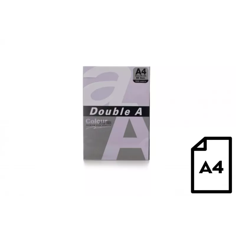 Farbpapier Double A, 80g, A4, 500 Blatt, Lavendel
