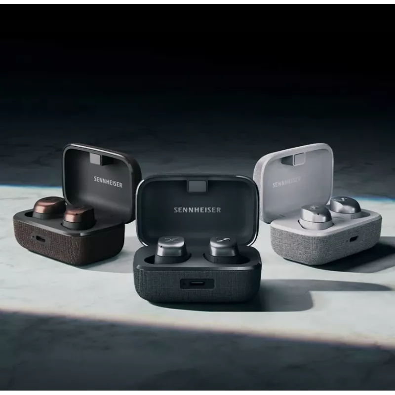 SENNHEISER Momentum MTW4 Wireless Bluetooth Noise-Cancelling Sport-Ohrhörer - Weiß & Silber
