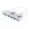 Laptop-Dock / Port-Replikator Satechi ST-UCICHS USB 3.2 Gen 1 Type-C, USB-A-Anschlüsse, SD/MicroSD, Silber