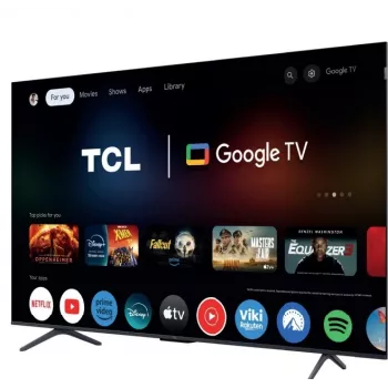Fernseher TCL 75P81K 75 Zoll QLED 4K Display, Energieeffizienzklasse F