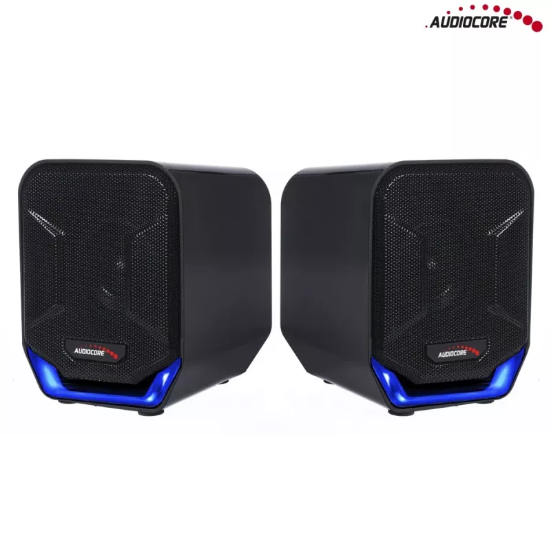 Lautsprecher Audiocore AC865, 2-Wege kabelgebunden, 2.0 Kanäle, 3 W, schwarz