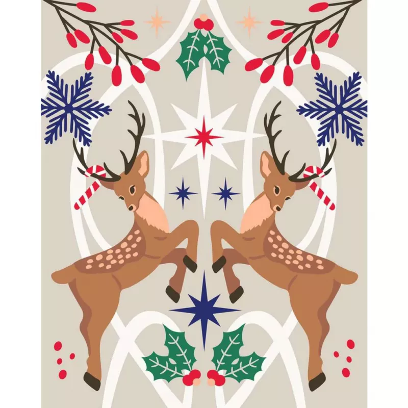 Ravensburger CreArt Malset – Weihnachtshirsch (kreatives Malset)
