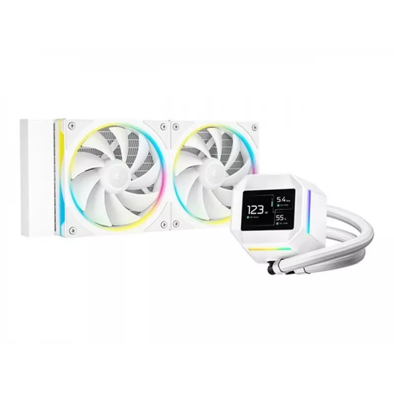 DeepCool LM240 WH Prozessor-Flüssigkeitskühlung 12 cm Weiß 1 Stk.