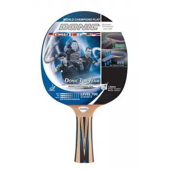 Donic Schildkröt Top Team 700 Tischtennisausrüstung Schwarz, Blau, Holz