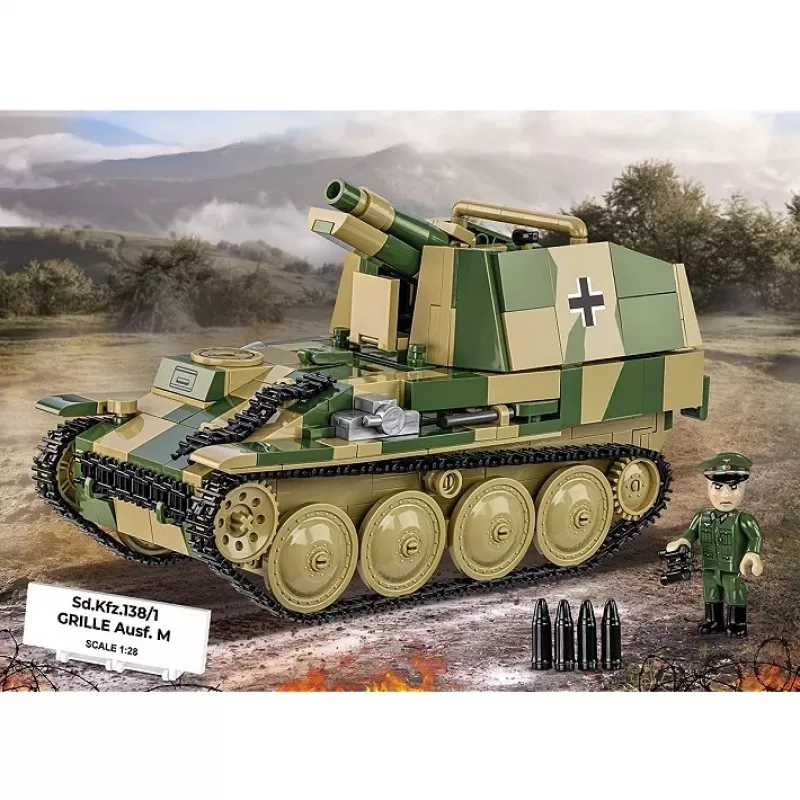 Konstruktionsmodellbausatz Cobi SD.KFZ.138/1 Grille, 720 Teile, Ausstellungsmodell