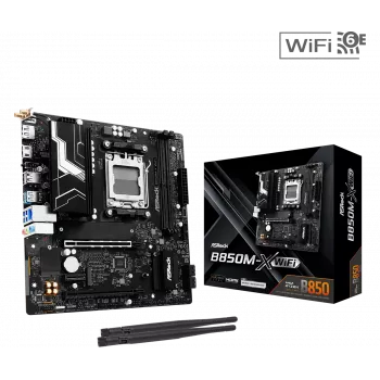 Motherboard ASRock B850M Rock WiFi AM5 mATX DDR5 mit HDMI und DisplayPort