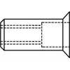 Blindnietmutter GESIPA M5 7×13,5 mm für 1,5–4 mm Bleche, 90° Senkkopf