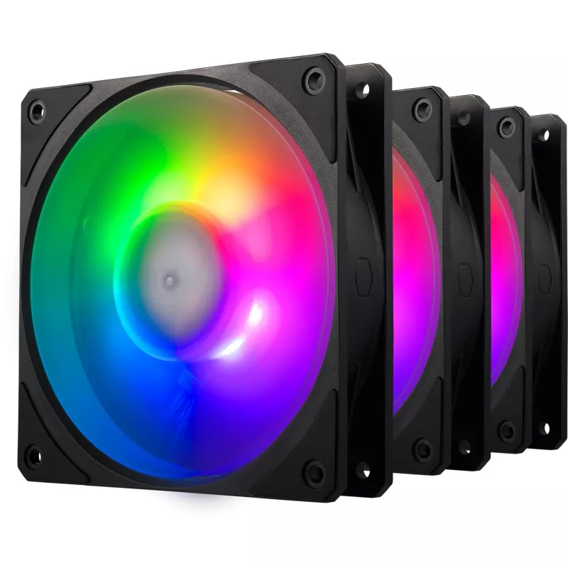 Set mit 3 COOLER MASTER-LÜFTERN Mobius 120P ARGB