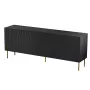 JUNGLE Kommode 190x40.5x74.5 schwarz matt + goldfarbene Beine