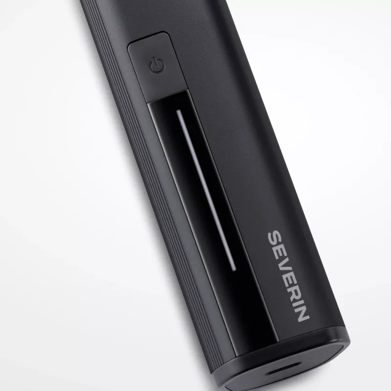 Severin HS 0710 Folienrasierer und Trimmer – wiederaufladbar, Nass- & Trockenrasur, schwarz