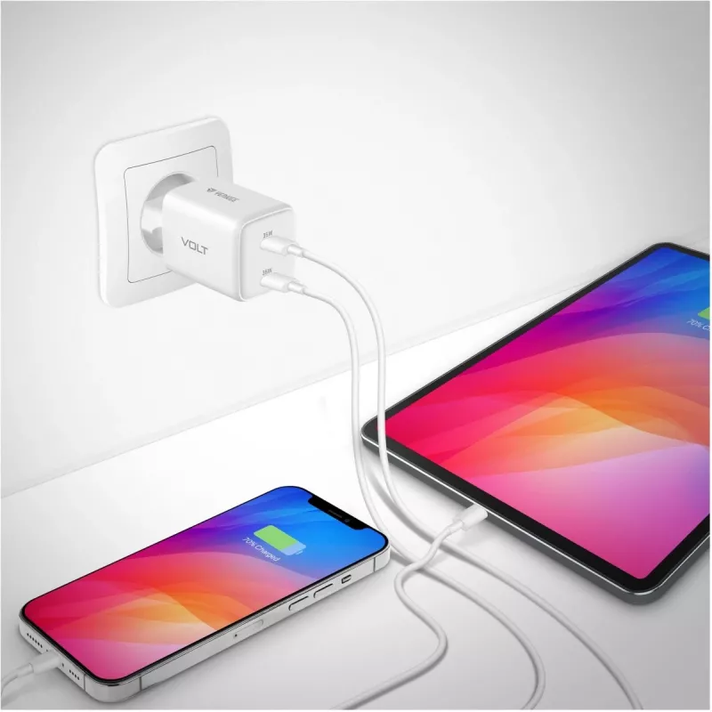 Wand-USB-C-Ladegerät YENKEE G35D 2x18W Power Delivery 3.0 3A