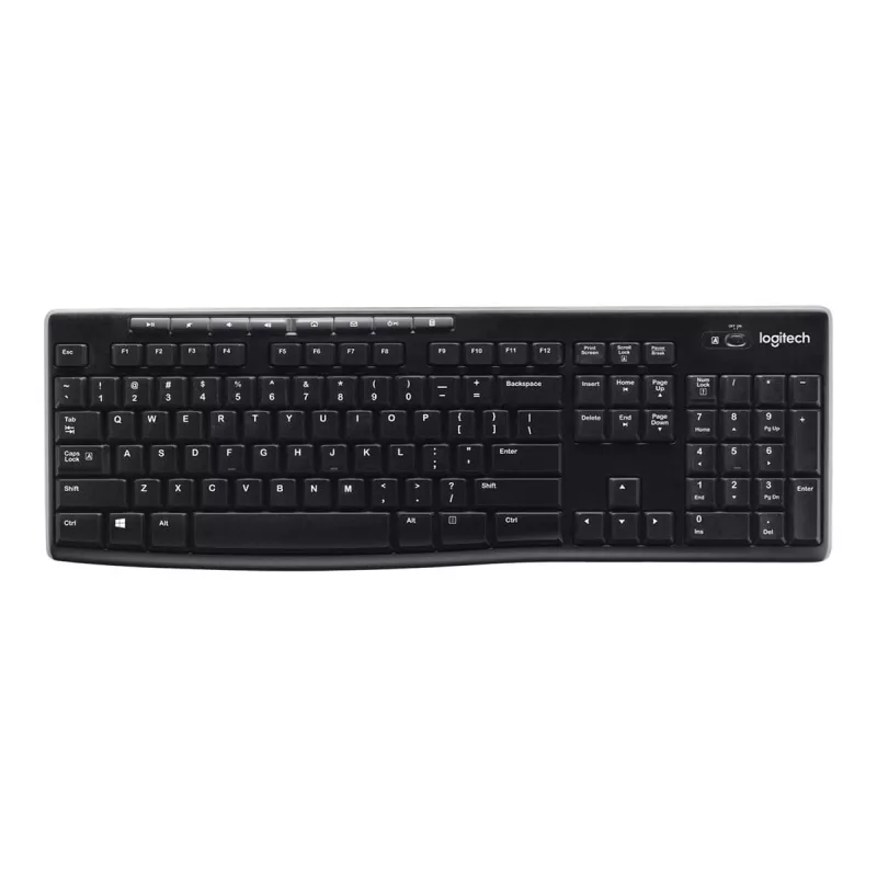Logitech K270 Wireless Keyboard mit Unifying Receiver in Schwarz