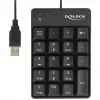 Numerischer Tastenblock DeLOCK 12481 Universal USB Schwarz