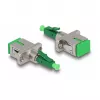 DeLOCK Glasfaser Hybrid-Koppler LC Simplex Stecker auf SC Simplex Buchse grün