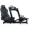 Rennsport-Schalensitz mit verstellbarer Rückenlehne Next Level Racing ERS3 Elite Premium — schwarzes Kunstleder, neigbare Rückenlehne, kompatibel mit Cockpit- und Bodenmontage