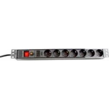 Power Extension Dexlan 994956 2.5m 7 AC Outlets Indoor Schwarz