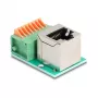 DeLOCK 90653 Kabeladapter RJ45 8-Pin Klemmleiste Grün Silber