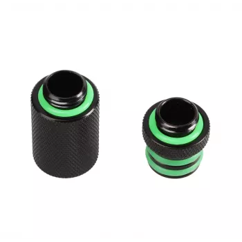 Bitspower Direct-Connect Set gerade G1/4 inch AG - extra long, Schwarz