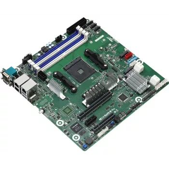 Motherboard ASRock X570D4U Micro ATX — AMD X570, Sockel AM4, 4× DIMM, DDR4, max. 32 GB, 12× SATA III, 3× RJ-45