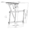 Elektrische Decken-TV-Halterung MACLEAN MC-880 für 32–70 Zoll Fernseher, max. 35 kg, VESA bis 600×400