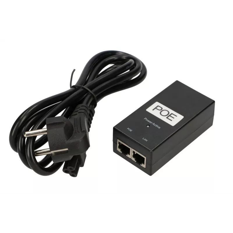 PoE-Netzteil Extralink POE-24-24W-G 24 V 1 A 24 W Gigabit, innen, schwarz, Netzkabel im Lieferumfang