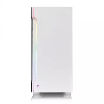 PC-Gehäuse Thermaltake H200 TG Snow RGB Midi Tower Weiß