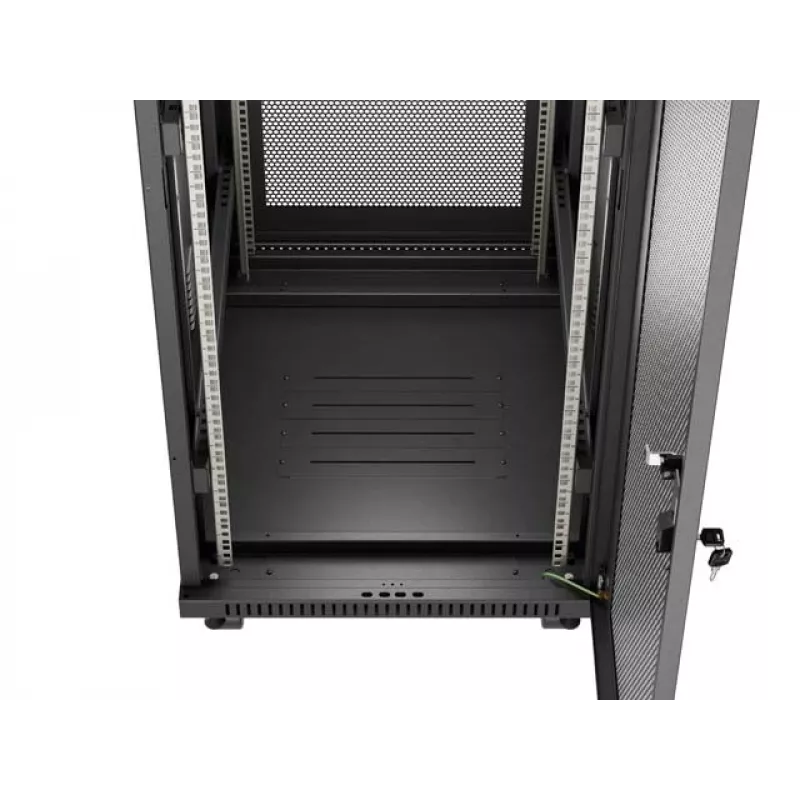 Freistehendes Rack-Gehäuse LANBERG FF01-6824-23BL 24U 600×800 mm IP20 Schwarz